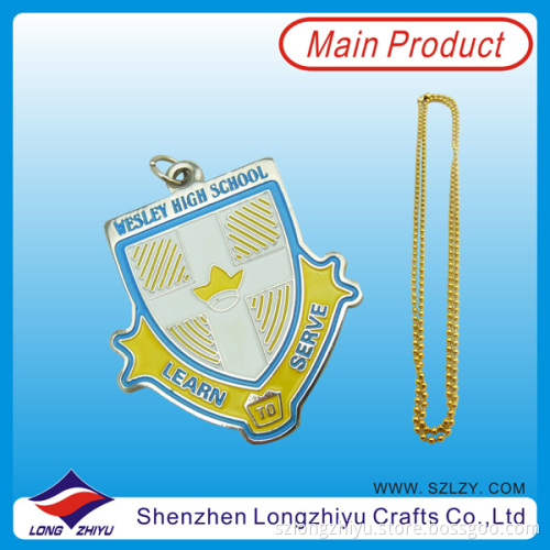Custom Zinc Alloy Silver Dog Tags for Kids, Dog Tag, Medal Chain Dog Tag for High School (LZY000126)